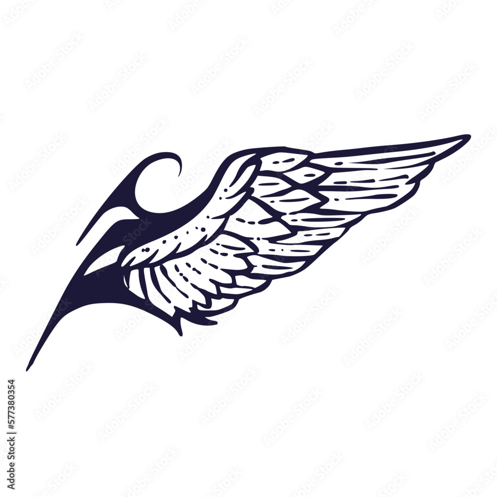 Obraz premium Illustration wing art
