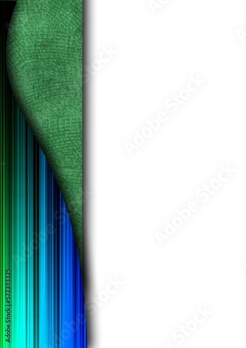 bordure néons tubes vert