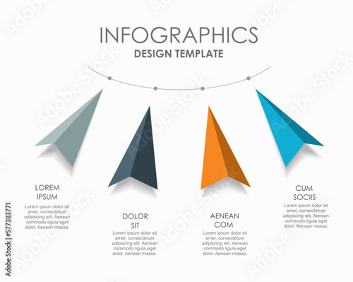 Infographic design template with place for your data. Vector illustration.