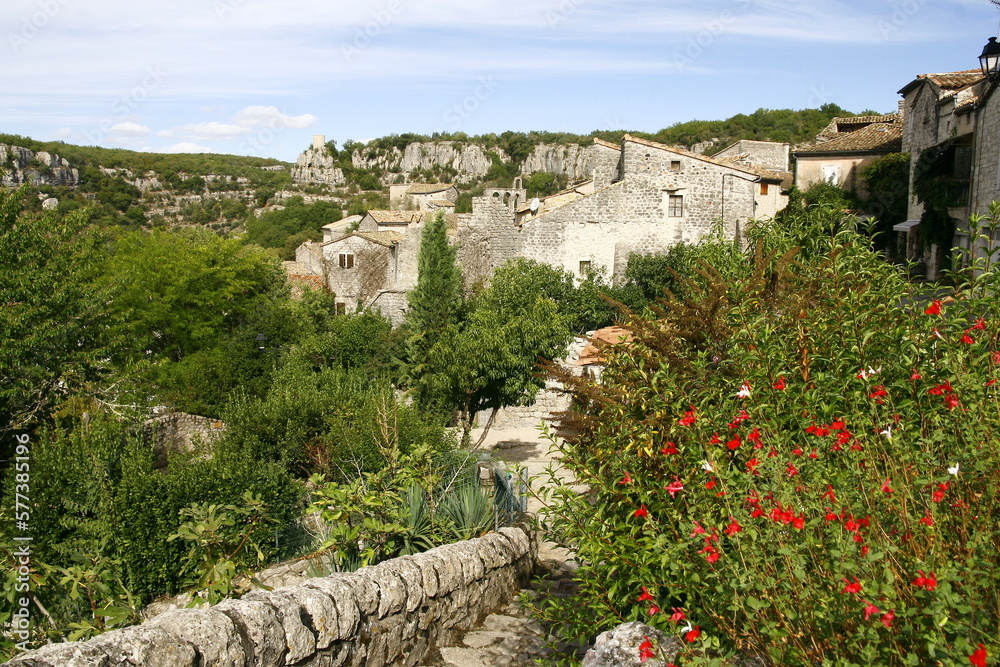 Fototapeta premium Balazuc, village médiéval dans le département de l'Ardèche en France