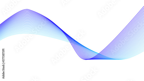 blue purple tech wavy line color gradient background vector illustration
