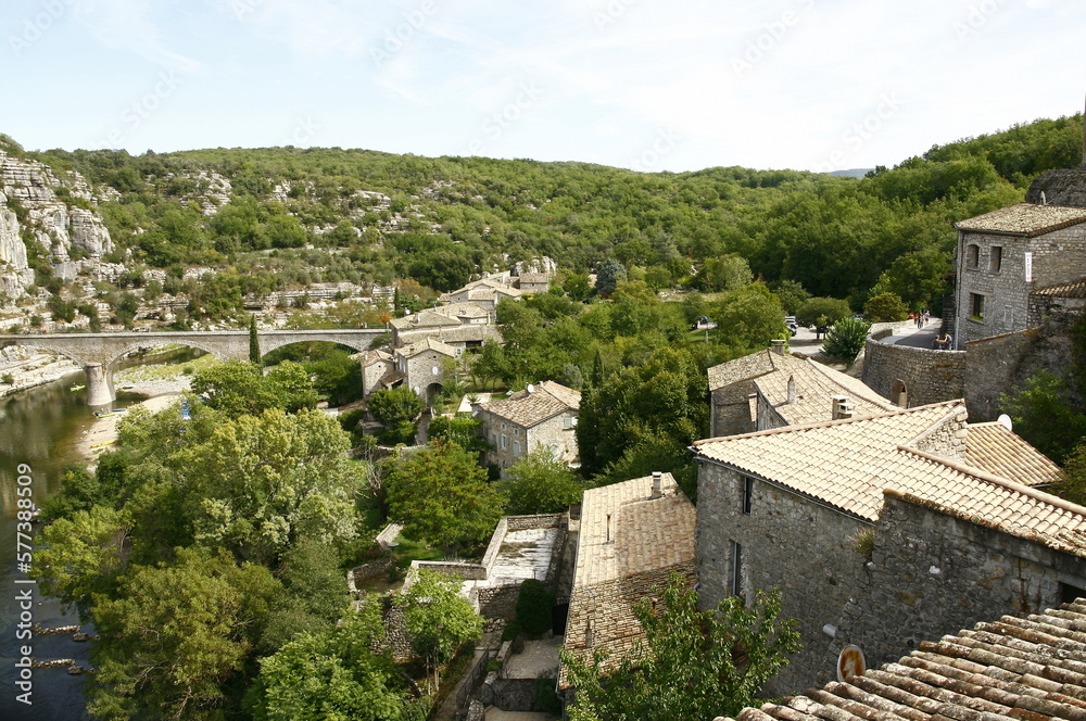 Balazuc, village médiéval dans le département de l'Ardèche en France