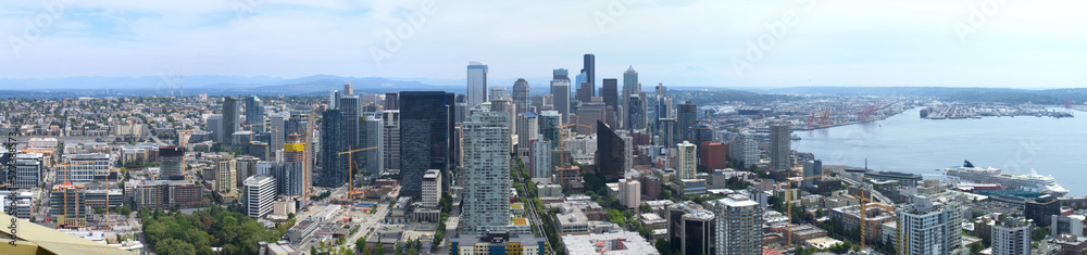 panoramic view of Seattle, USA