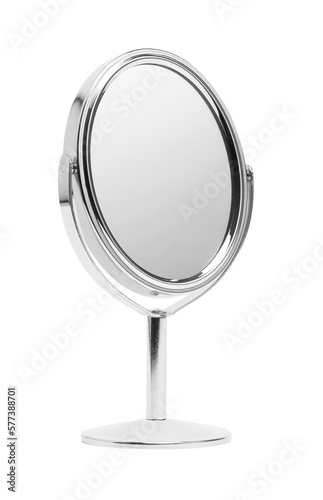silver mirror isolated on transparent background photo