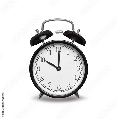 alarm clock isolated on transparent background