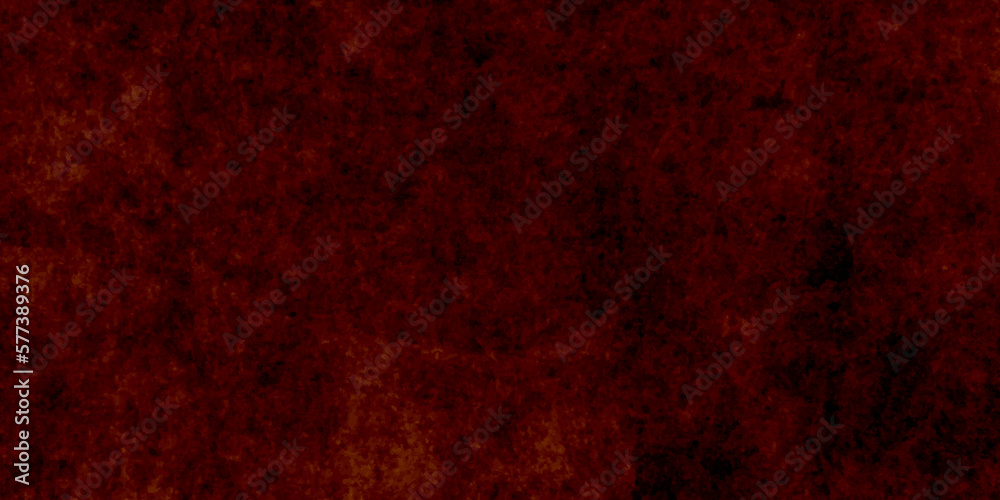 Dark red grunge textured concrete backdrop background. Panorama dark red black slate background or texture. Vector red grunge concrete texture. Stone wall background.