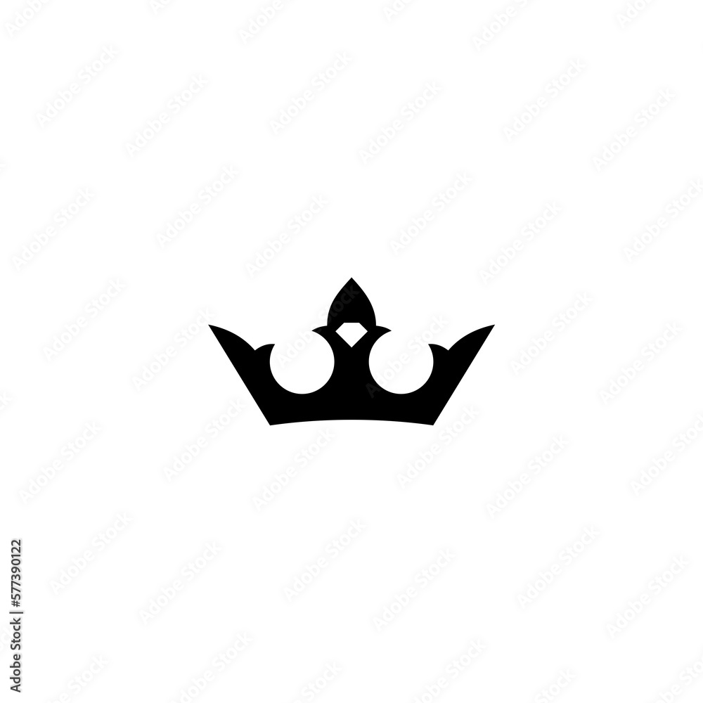 Fototapeta premium Crown icon isolated on white background