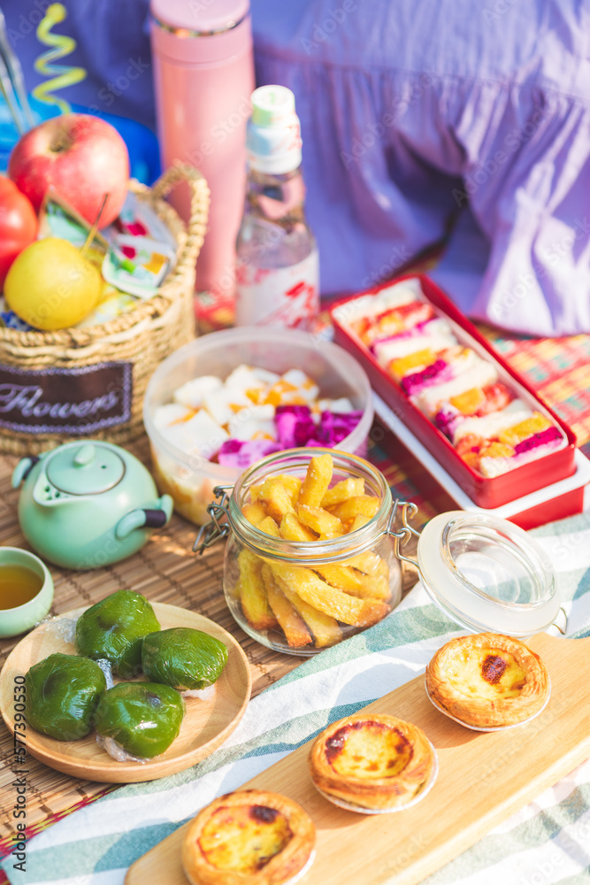 Enjoy a hearty picnic outside on a sunny spring day