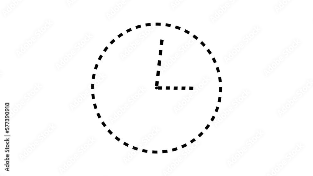 Spinning clock in 12 hour perfect seamless loop (1920x1080 30 fps). Stock ビデオ Adobe Stock