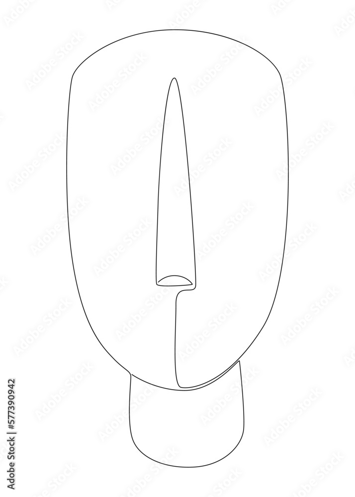 One continuous line of Abstract Face. Thin Line Illustration vector concept. Contour Drawing Creative ideas. One continuous line of Abstract Face. Thin Line Illustration vector concept. Contour Drawing Creative ideas.