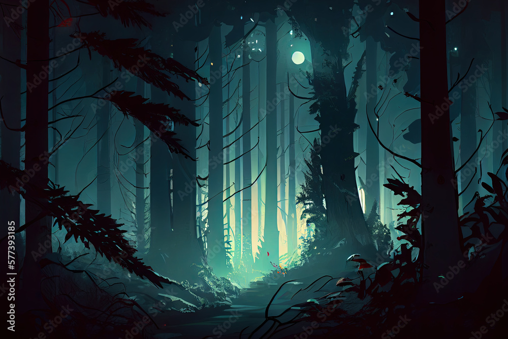 Obraz premium forest created with Generative AI technology