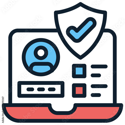 Verification icon in vector. Logotype