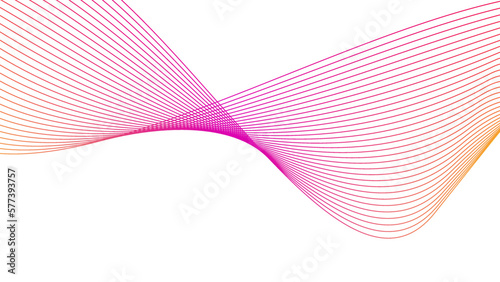magenta purple orange, tech wavy lines gradient vector illustration