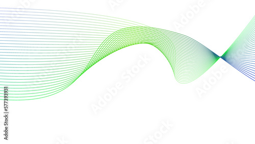 green blue cyan tech wavy lines gradient vector illustration