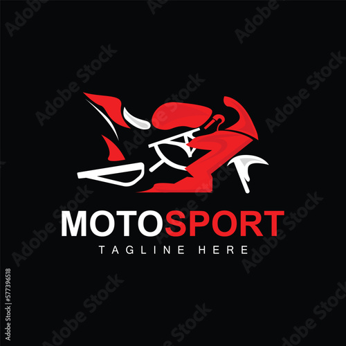 MotoSport Logo, Vector Motor, Automotive Design, Repair, Spare Parts, Motorcycle Team, Vehicle Buying and Selling, and Company Brand