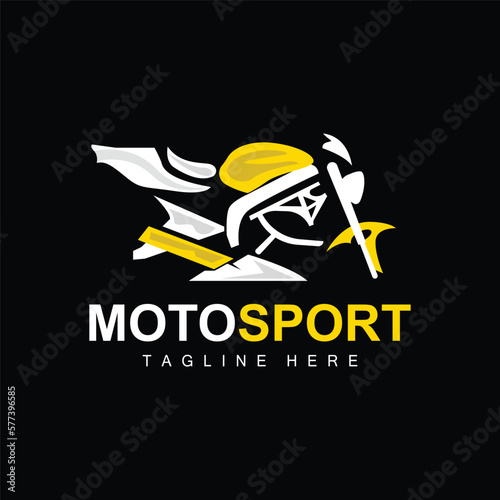 MotoSport Logo, Vector Motor, Automotive Design, Repair, Spare Parts, Motorcycle Team, Vehicle Buying and Selling, and Company Brand