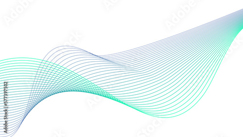 cyan blue green purple tech wavy lines gradient vector illustration