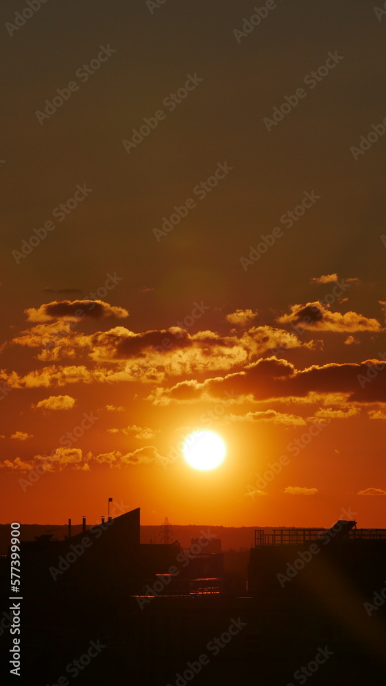 coucher de soleil nanterre / paris coucher de soleil nanterre / paris