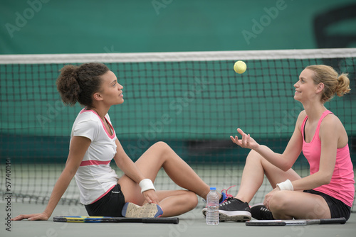 two young tennis players