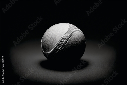 minimal baseball ball - generative ai