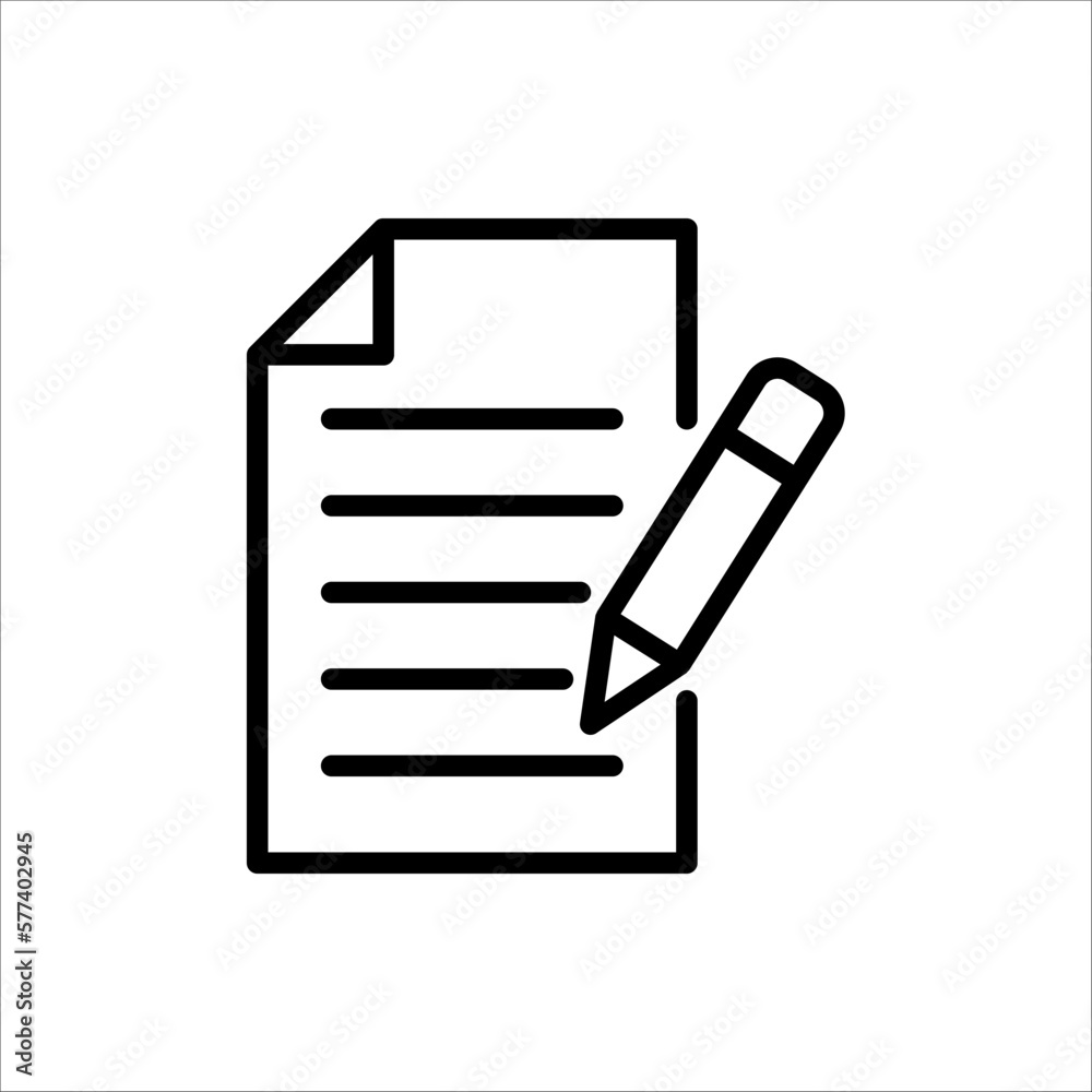 icon of notes. isolated on white background icon of notes. isolated on white background