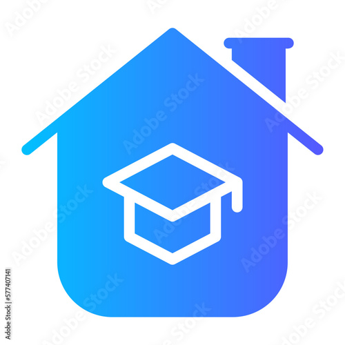 homeschooling gradient icon