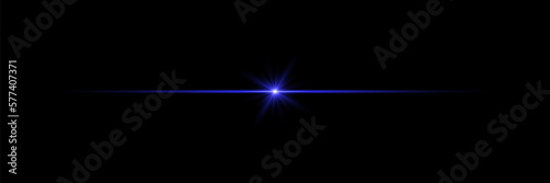 
Reflection from lenses and light. Special effect on black background