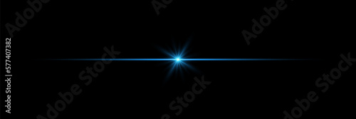 
Reflection from lenses and light. Special effect on black background