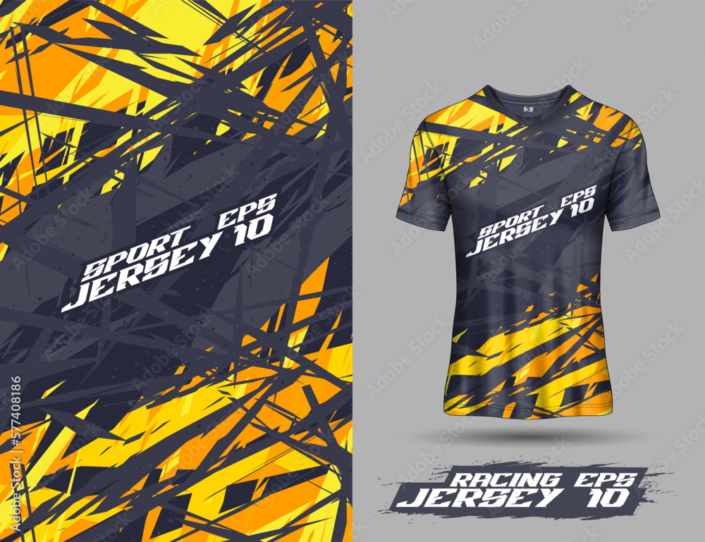 Sublimation printing jersey design for tshirt sports team Stock Vector |  Adobe Stock