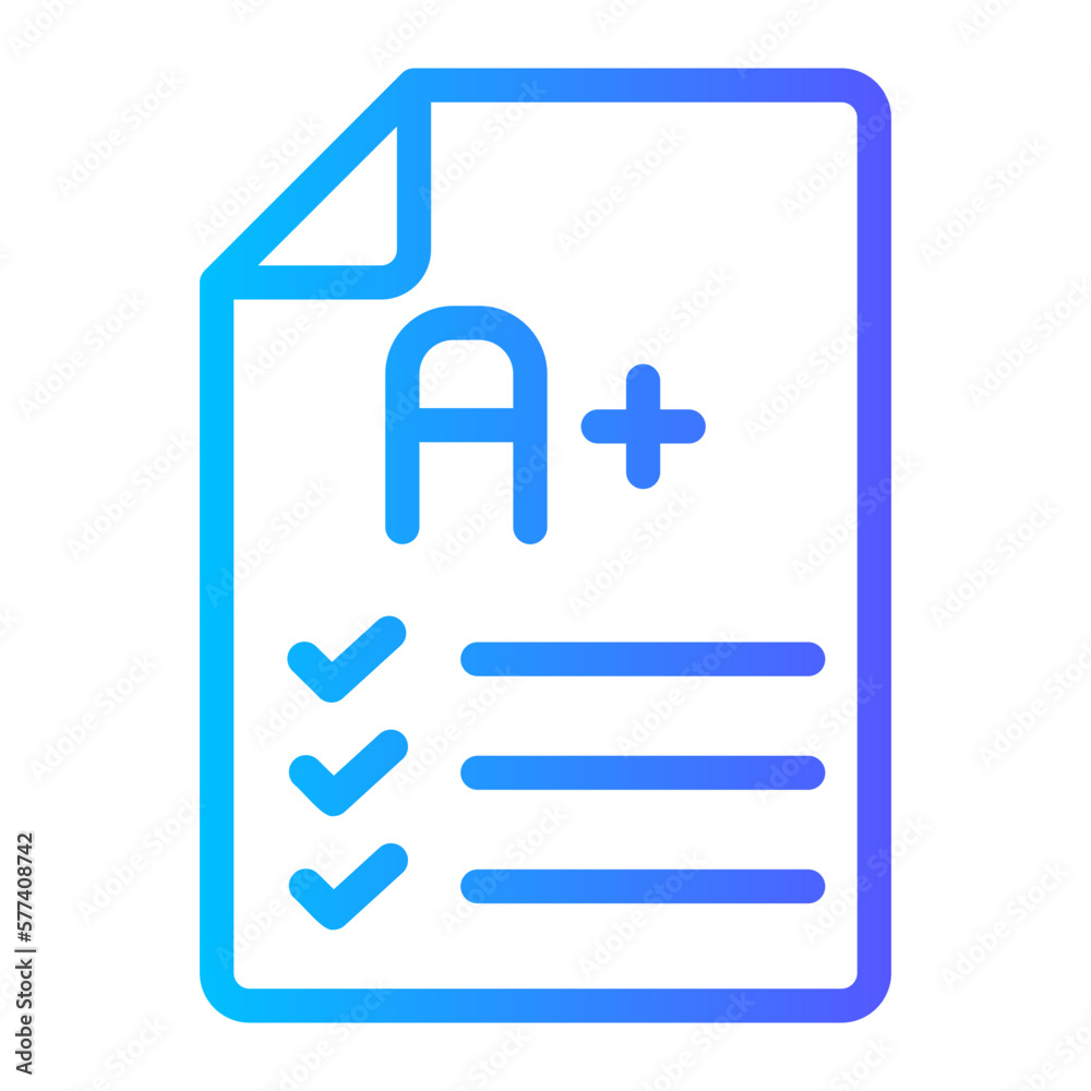 exam gradient icon exam gradient icon