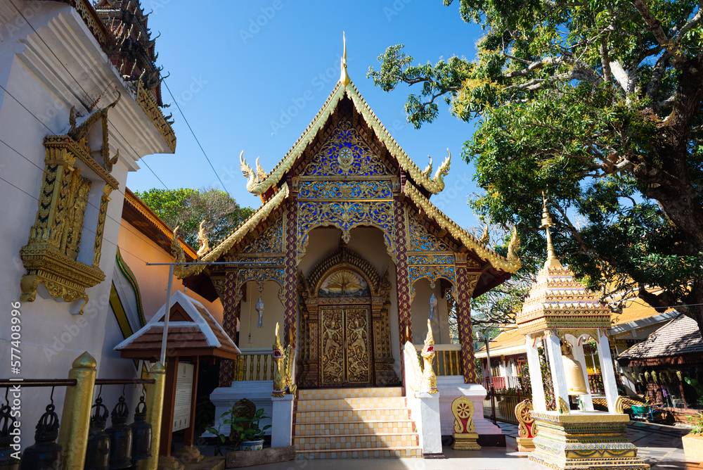Wat Phra that Doi Saket temples in Chiangmai,Thailand 2020.  