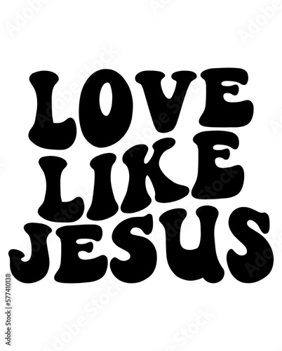 Love Like Jesus Retro svg