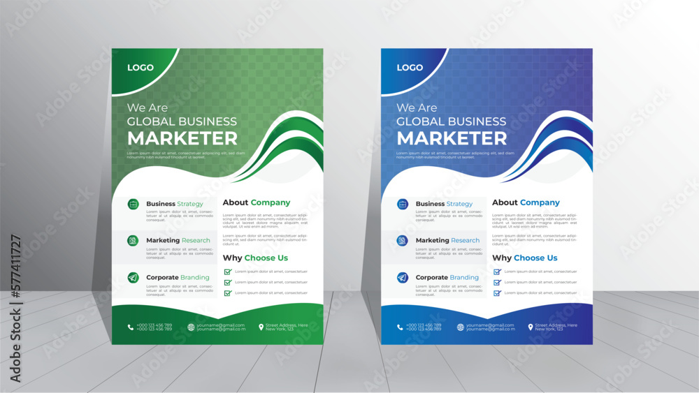 Corporate business gradient colorful layout modern marketing, Brochure design, Annual report, Advertise, Publication, Cover page, Poster, Leaflet, Flyer, template design set.