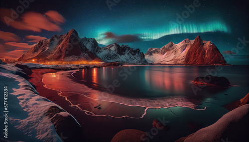 Aurora Borealis Generate Ai 