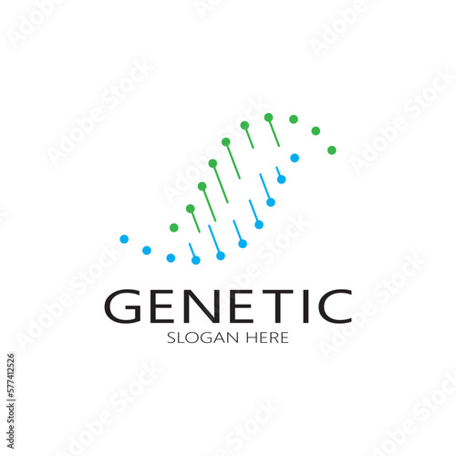 DNA vector logo design template.modern medical logotype.laboratory science icon symbol.colorful pharmacology sign-vector