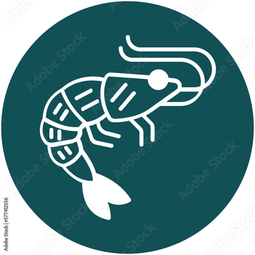 Prawn Vector icon which can easily modify or edit

