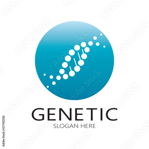 DNA vector logo design template.modern medical logotype.laboratory science icon symbol.colorful pharmacology sign-vector