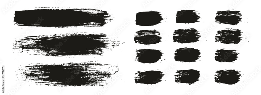 Round Brush Regular Long Background & Straight Lines Mix Artist Brush High Detail Abstract Vector Background Mix Set 