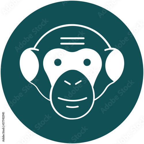 Cercopithecidae Vector icon which can easily modify or edit

