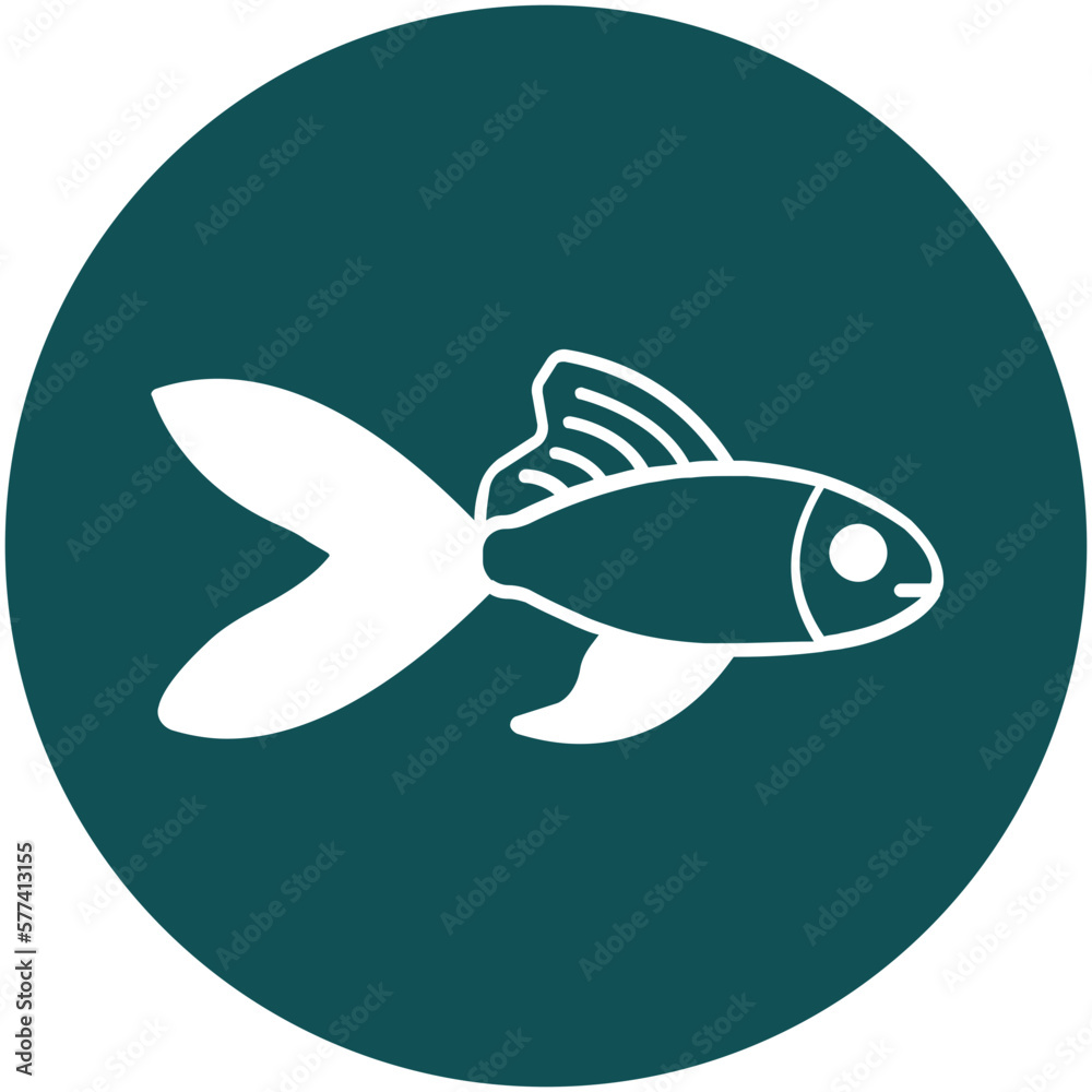 Goldfish Vector icon which can easily modify or edit


