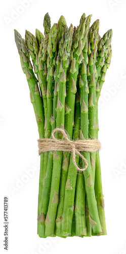 Photos Bunch of green raw asparagus isolated