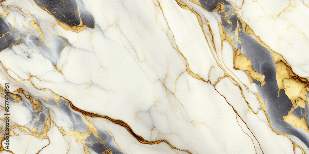 Obraz premium white, gold, and grey marble texture. Marble surface. Close-up. With space for design. Template. Backdrop.