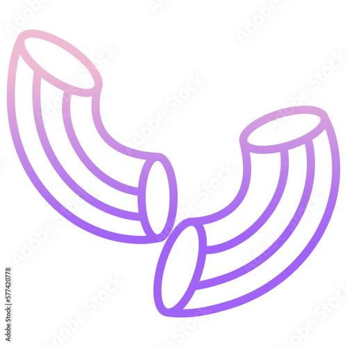 Penne pasta icon