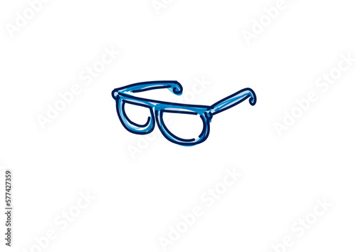 glasses isolated on white background, vector illustration
