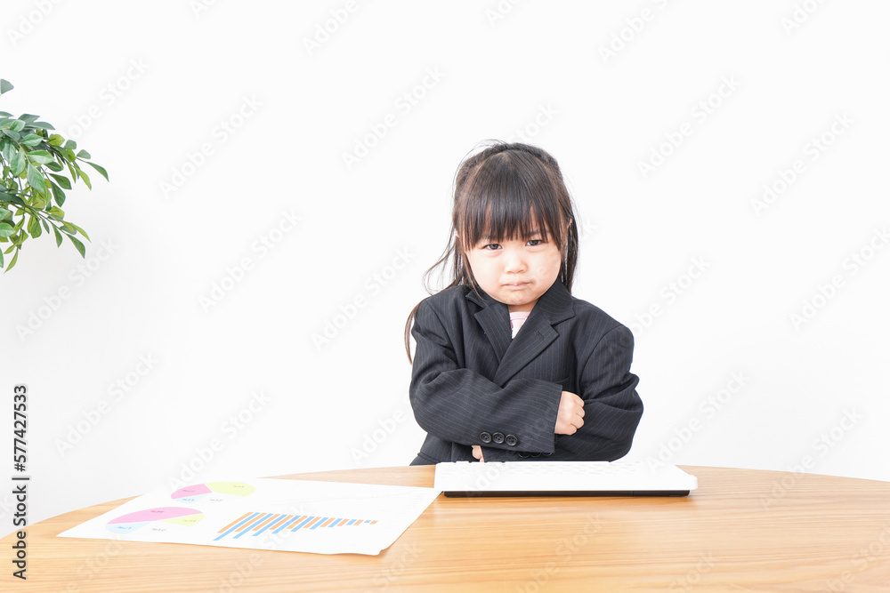 怒るビジネスウーマン