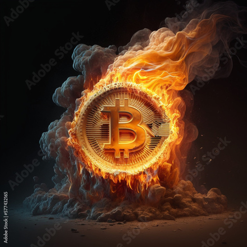 Bitcoin on fire. Generative AI.