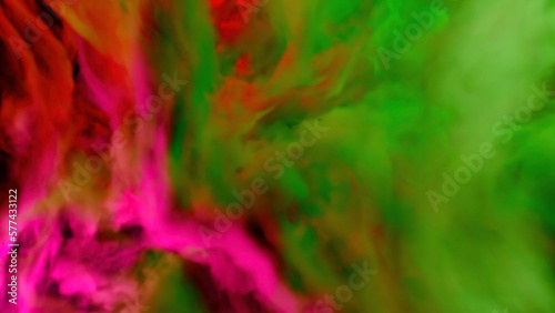 Abstract clouds of colorful smoke. Design. Spreading bright contrasting clouds with light flares.