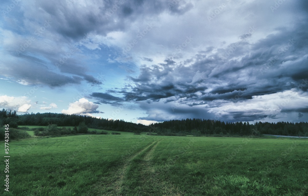 landscape with clouds