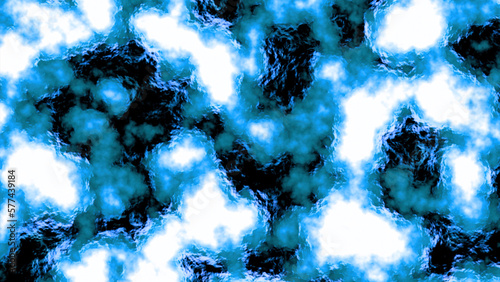 Photos Blue and black color visualization of neurons motion
