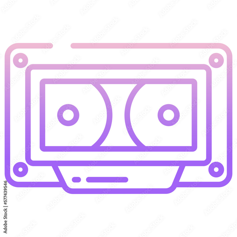 Obraz premium Casette icon